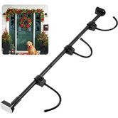 Garland Hanger for Front Door Frame, Adjustable Fits 80 cm  to 200 cm Doors, Large，Heavy Duty Christmas Halloween Decoration Holder for Wreaths