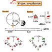 Christmas Tree Bracelet Gift Countdown Calendar Advent Jewelry Blind Box Ideal For Christmas Countdown Holiday Gift Ver.B