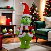 Christmas Green Grinch Plush Toy Extendable 20*13* 85CM Holiday Decor Birthday Gift