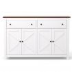 Artiss Buffet Sideboard Storage Cabinet Kitchen Cupboard 2 Drawers 140CM White