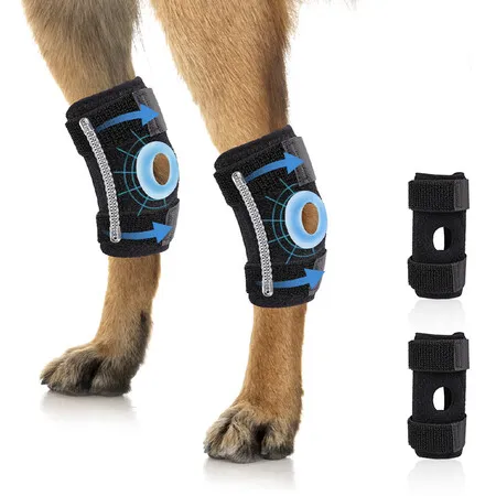 Dog Knee Brace Hock Ankle Support Hind Leg Brace for Torn ACL CCL Dog Brace Suitable for The Recovery of Loss of Stability by Arthritis(1 Pair-Size M)