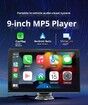 9 Inch Car Stereo Radio Apple Carplay Android Auto MP5 Player Bluetooth Head Unit Audio Touch Screen System