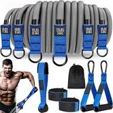 Heavy Resistance Exercise Bands 300lbs with Handles Workout Bands for Men, Weight Bands Set for Muscle Training, Strength, Slim, Home Gym Equipment(Blue)