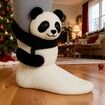 Animal Socks,3D Knit Animal Sloth Socks for women,Cute Plush Animals Hug Sock,Long Stocking Sock for Christmas Gifts