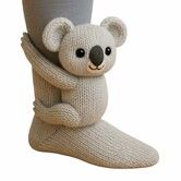 Animal Socks,3D Knit Animal Sloth Socks for women,Cute Plush Animals Hug Sock,Long Stocking Sock for Christmas Gifts