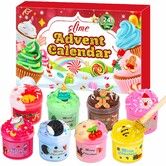 Advent Calendar 2025 24 Days of Surprises Christmas Advent Calendar with Slime and Charms Kit Funny Christmas Gifts Toy