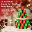 24 Days Advent Calendar Flower Bouquet Building Block Christmas Countdown Calendar,Artificial Wildflower Botanical Collection