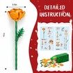 24 Days Advent Calendar Flower Bouquet Building Block Christmas Countdown Calendar,Artificial Wildflower Botanical Collection