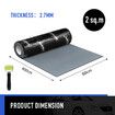 Butyl Sound Deadener Car Deadening Mat Audio Noise Insulation Automotive Shock Proofing Shield Vehicle Vibration Dampening Rubber 2.7mm 2 SQM 50x400cm