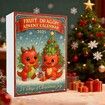 Fruit Dragon Christmas Advent Calendar,24 Days Of 2D Dragon Advent Calendar, Countdown To Christmas,Gift For Dragon Lovers And Collectors