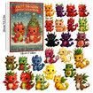 Fruit Dragon Christmas Advent Calendar,24 Days Of 2D Dragon Advent Calendar, Countdown To Christmas,Gift For Dragon Lovers And Collectors