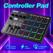USB MIDI Controller Pad Pro Beat Maker Machine 16 RGB MPC Drum Pads Bluetooth Music Software Production 4 Assignable Knobs Faders Full Half Level OLED