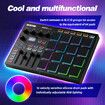 USB MIDI Controller Pad Pro Beat Maker Machine 16 RGB MPC Drum Pads Bluetooth Music Software Production 4 Assignable Knobs Faders Full Half Level OLED