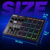 USB MIDI Controller Pad Pro Beat Maker Machine 16 RGB MPC Drum Pads Bluetooth Music Software Production 4 Assignable Knobs Faders Full Half Level OLED