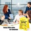 Funny Gag Office Decor, White Elephant Gifts Christmas Stocking Stuffers Xmas Fun Cubicle Accessories Decoration Plaque Desk Sign Gift for Men Woman