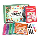 Magic Grooved Writing Practice Books, Reusable Handwriting Practice Books, Groove Workbooks, Handwriting Practice for Kids 3 and Up