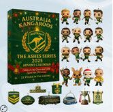 The Ashes Series 2026 Australia Cricket Advent Calendar Blind Box 2D Flat Acrylic Ornament 24 Days Countdown Christmas Gift