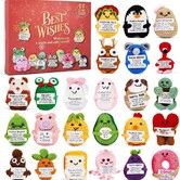 Best Wishes Postive Support to Friends 2025 Advent Calendar 24DAYS Christmas TREE Blind Box 2D Flat Acrylic Ornament 2026 Countdown Christmas Gift