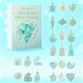 Friendship Sea Glass Postive Support 2025 Advent Calendar 24DAYS Christmas TREE Blind Box 2D Flat Acrylic Ornament 2026 Countdown Christmas Gift