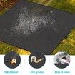 Square Fire Pit Mat Under Grill Mat,4 Layers Fireproof Fireplace Pad Heat Insulated Protect for Decks,Grass,BBQ Portable Reusable Waterproof-91*122CM