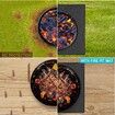 Square Fire Pit Mat Under Grill Mat,4 Layers Fireproof Fireplace Pad Heat Insulated Protect for Decks,Grass,BBQ Portable Reusable Waterproof-91*122CM