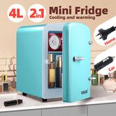 Maxkon Mini Fridge 4L 6 Can Portable Cooler Warmer Personal Countertop Car Refrigerator 12V Home Office Bar Drink Food Skincare Cosmetics Medication
