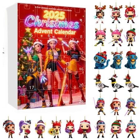 Kpop Demon Advent Calendar 24 Days Countdown Mini Toys Ornaments Gifts Holiday Halloween Christmas Gift Decoration