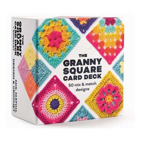 The Granny Square Card Deck, 50 mix and match designs Cards