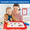 Kids Easel for Age 3+ Art White Board & Chalkboard Double Side Adjustable Stand Drawing Writing Learning Educational Toy