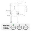 81H74-CHR WELS 5 Star 6.0 litres /Minute WELS Registration T42322 Mixer Tap Faucet Tapware Cold Hot Water Washing Brass Chrome Countertop Single Handle