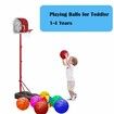 Mini Basketballs Orange 2 Pack 5In Set with Pump Needle Durable Material for Mini Hoop Age3+ Kids for Pool Indoors Outdoors