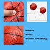 Mini Basketballs Orange 2 Pack 5In Set with Pump Needle Durable Material for Mini Hoop Age3+ Kids for Pool Indoors Outdoors