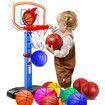 Mini Basketballs Orange 2 Pack 5In Set with Pump Needle Durable Material for Mini Hoop Age3+ Kids for Pool Indoors Outdoors