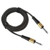 6.35mm Instrument Cable,Premium 6.35mm Mono Jack 1/4" TS Cable Unbalanced Guitar Patch Cords/Instrument Cable Male to Male(3M Gold)