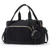 Diaper Bag Tote,Large Capacity Travel Diaper bags,Hospital Bag for Labor Delivery,Carrt Bag with Pacifier Case Color Black