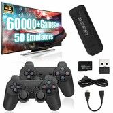 X2 Plus Retro Gaming Console 256G Built in 60000 3D Games 50 Plus emulators 4K HD Video Game Stick Plug and Play With Two Wireless Controller