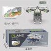 Helicopter Plane Toys Dinosaur Dino Transforming Toys with Light Music and Spray Effect Automatically Avoid Obstacles for Boys and Girls