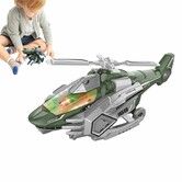 Helicopter Plane Toys  Dinosaur  Dino Transforming Toys with Light Music and Spray Effect Automatically Avoid Obstacles for Boys and Girls