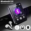 128GB MP3 Player with Bluetooth,Portable Digital Music Player with Speaker,2.4In Full Touch Screen,HiFi Sound,FM Radio,Recorder,Wired Earphones Included