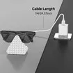 Charging Station for Ray Ban Meta, Replacement Charger for Ray Ban Meta Glasses, USB A Type Organizer Charging Dock for Wayfarer Skyler Headliner, White