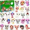 Advent Calendar 2025 Mini Shop Pet Toys, 24-Day Countdown Calendars Cute Pet Figure Toy for Boys and Girls Fans Christmas Countdown Gift