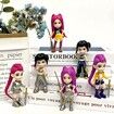 6 Pcs K pop Idol Mini Doll Figurine Set, Cute Collectible Display Decor, Birthday for K pop Fans and Collectors