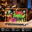 LED Note Board with Colors,35 x 25 cm Led Drawing Board for Kids,Light Up Acrylic Dry Erase Boards with Stand,Christmas & Birthday Gifts,Black