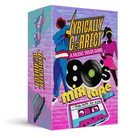 Lyrically Correct Music Trivia Card Game, Family Gatherings Game Night and Fun Trivia (80S Mixtape Hip Hop and Pop)