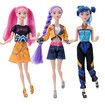 K pop Demon Hunters Toys, Demon Hunters Dolls for Girls, Huntrix Rumi, Mira, Zoey Doll and Figurine Clothing Accessories for Fans, Style A