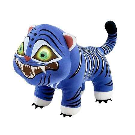 26CM Hunters Plush, Tiger Stuffed Animal, Soft Toy For Cstuffed Animal, Collectors And Fans, Soft Blue Teddy Gift For Boys Girls