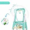 Art Easel for Kids,Adjustable Standing Rotatable Double Sided Easel with Painting Accessories for Boys and Girls Green