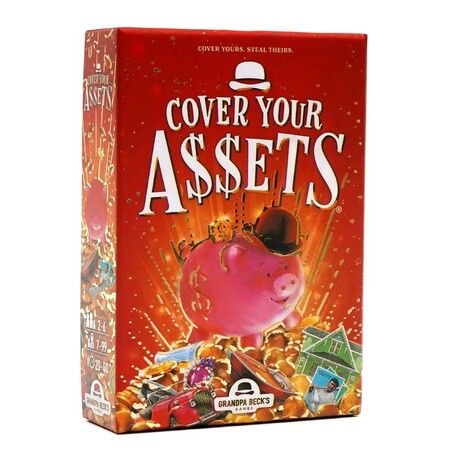 Cover Your Assets Card Game, Easy to Learn and Outrageously Fun for Teens 2-6 Players