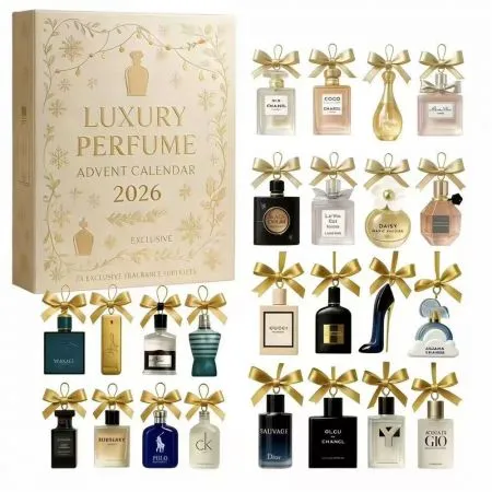 Perfume Advent Calendar 2026, 24 Day 2D Acrylic Perfume Display Gift Set for Women and Men