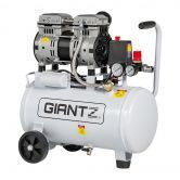 Giantz 24L Air Compressor Quiet 0.75HP Oil-Free Portable Tyre Inflator 40L/Min